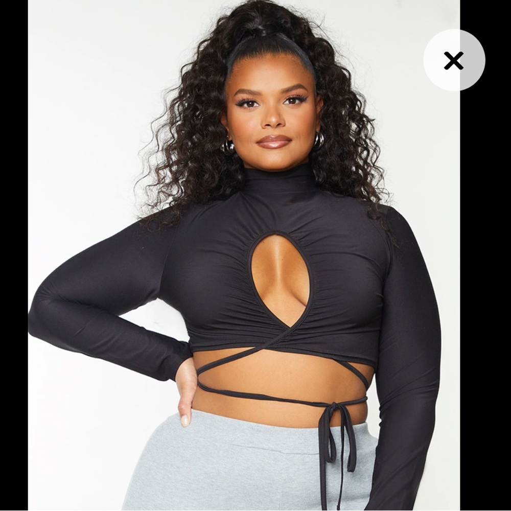 Black crop top